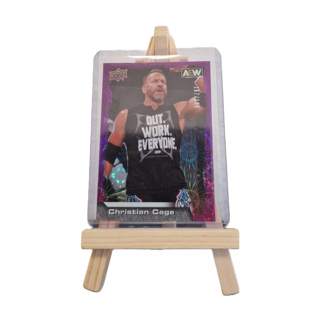Christian Cage Upper Deck AEW Hobby Purple Pyro Parallel 167/199