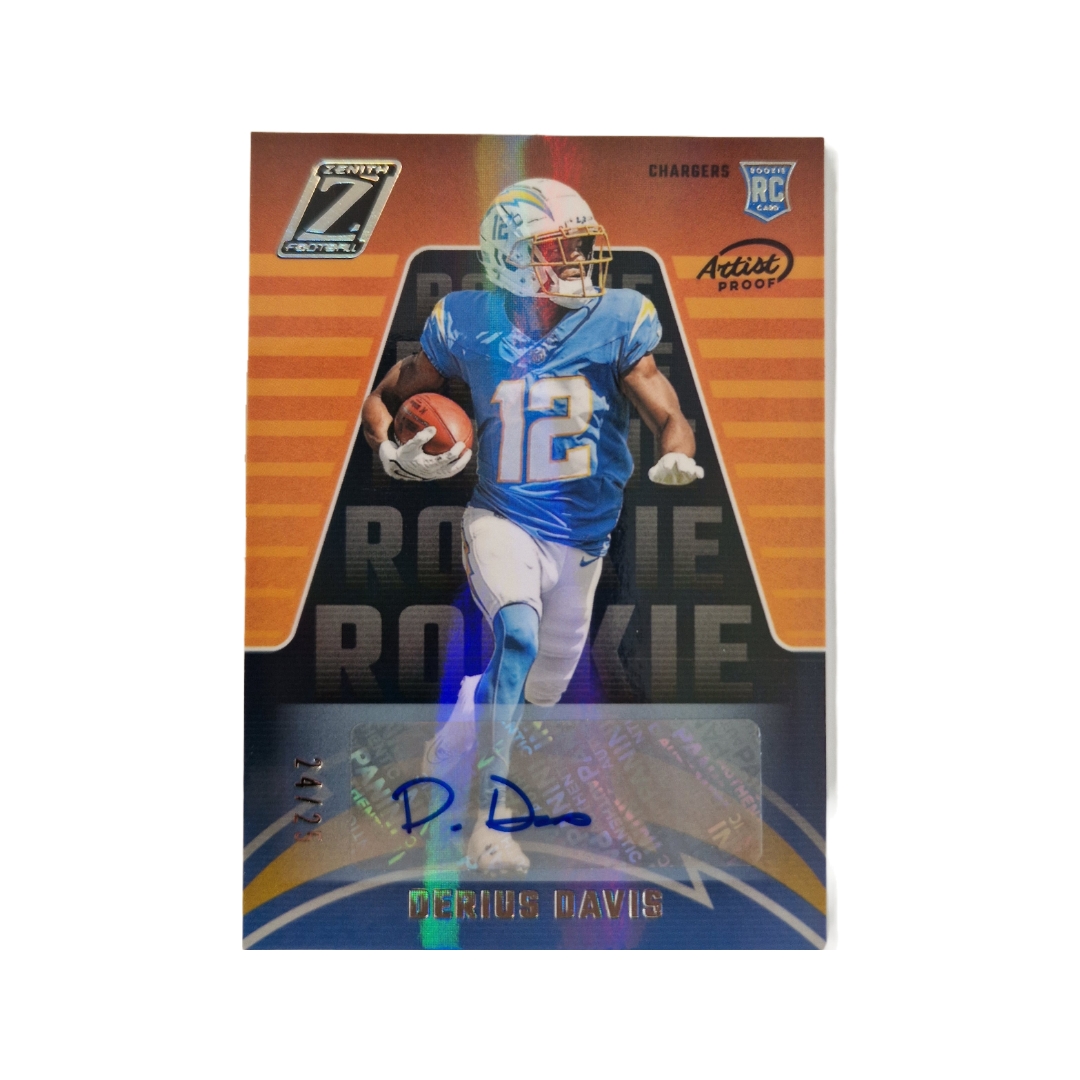Derius Davis Panini Zenith Football 2023 Autograph 24/25