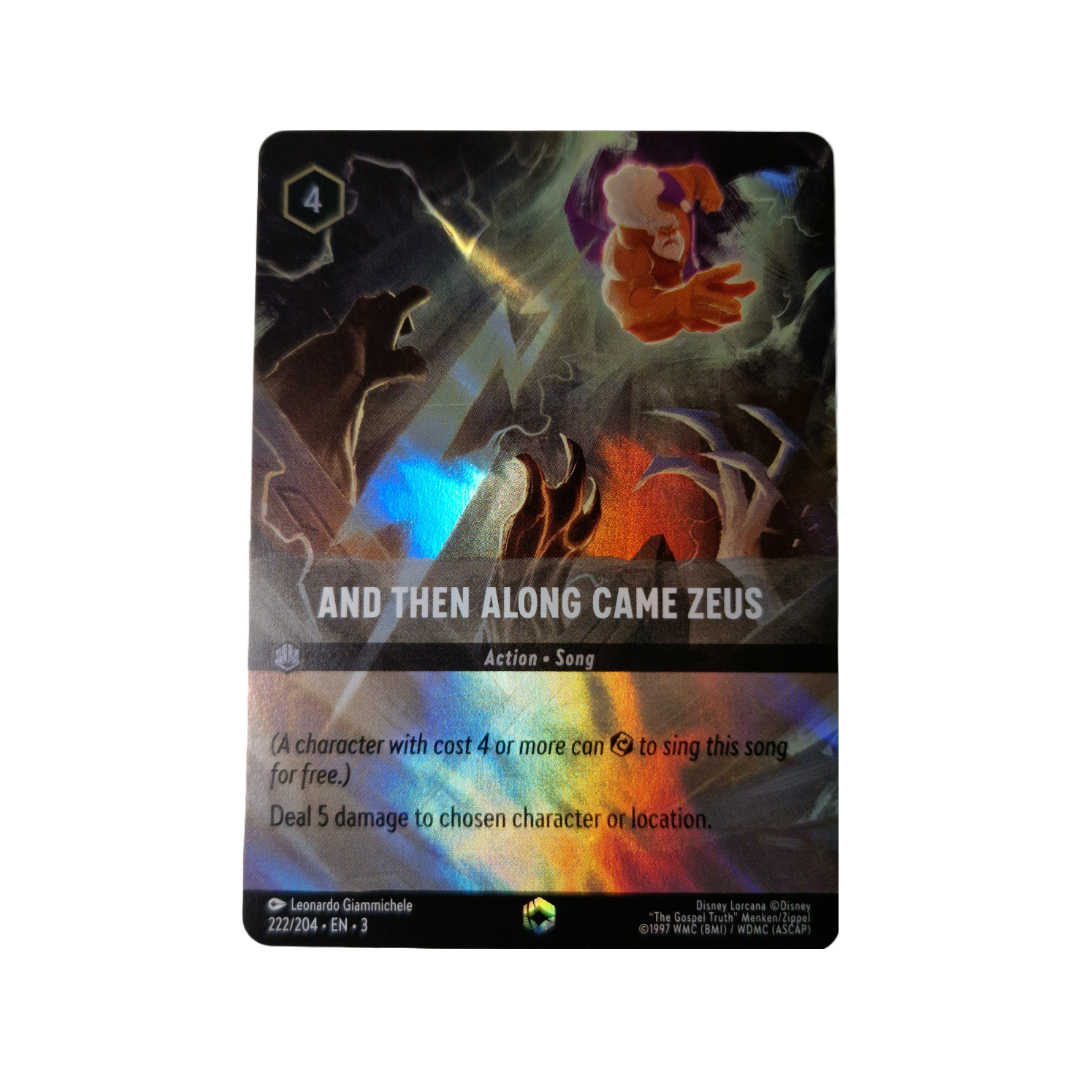 Disney Lorcana: Into the Inklands And Then Along Came Zeus 222/204