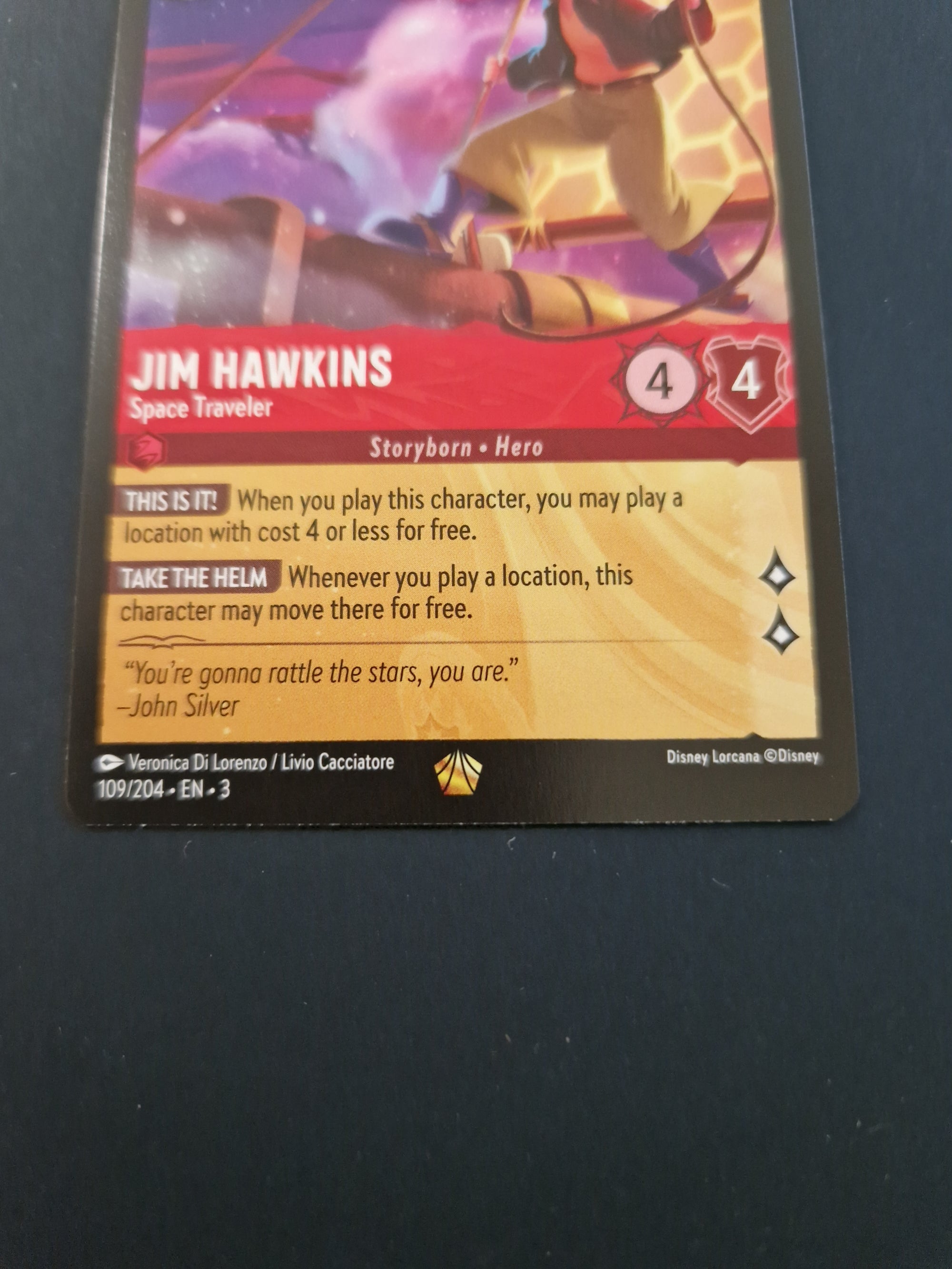 Disney Lorcana: Into the Inklands Jim Hawkins 109/204 (EN)