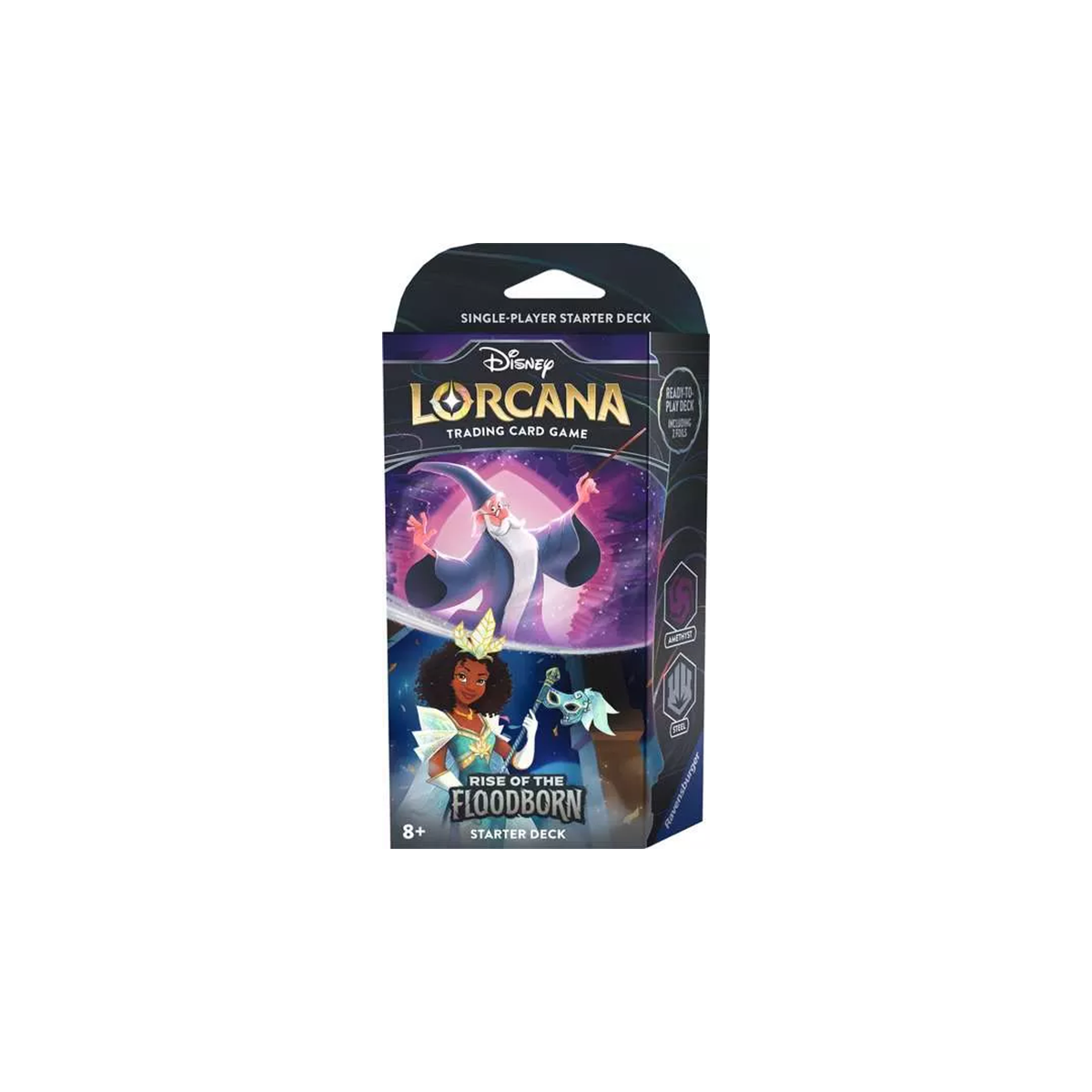 Disney Lorcana: Rise of the Floodborn - Starter Deck Amethyst & Steel (Englisch)