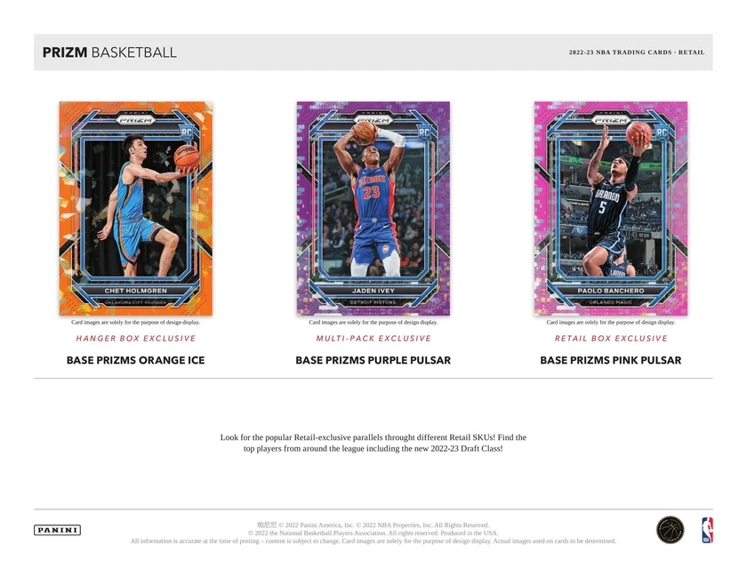 Panini Prizm Basketball Retail Booster Pack 2022/23 Parallels