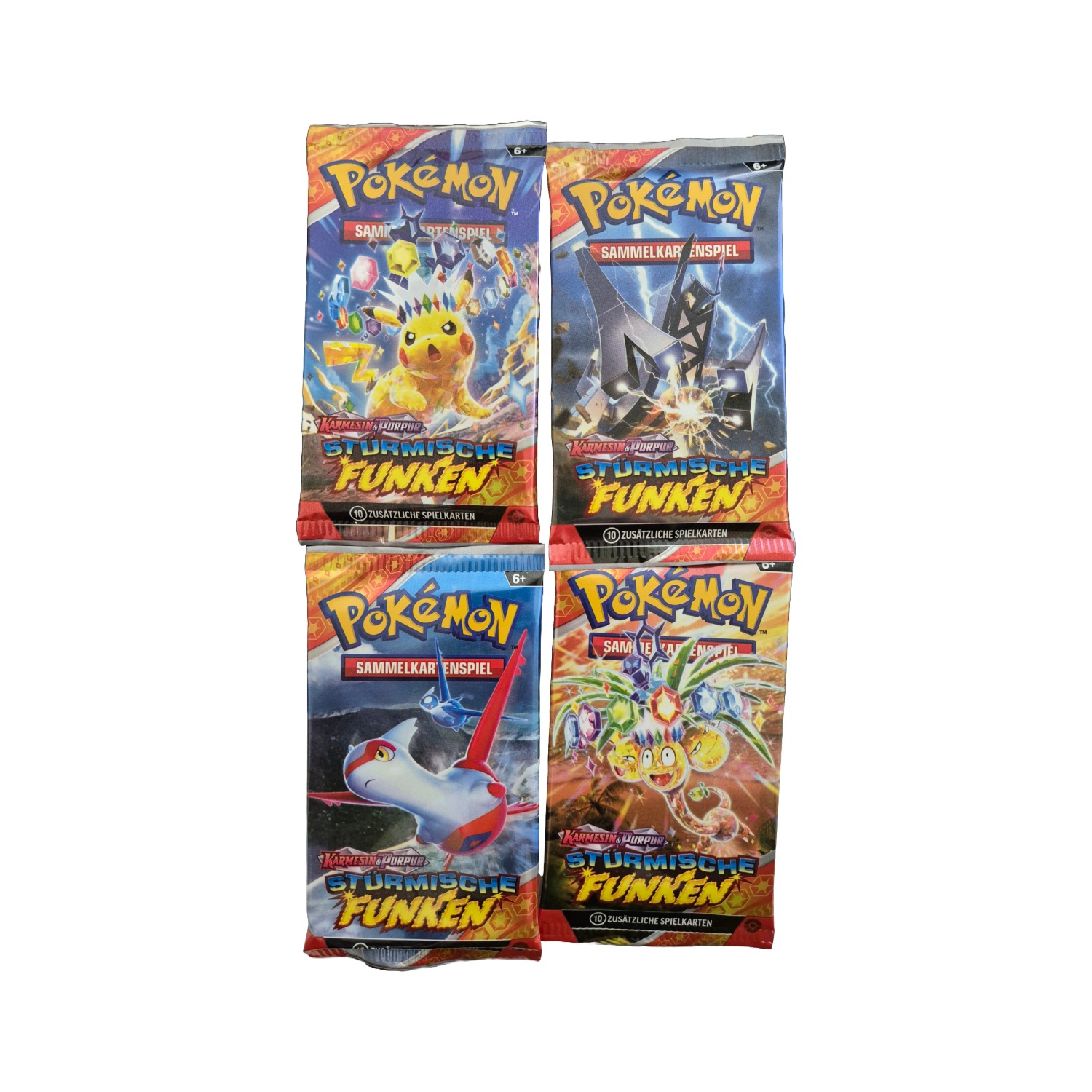Pokémon Karmesin & Purpur KP08 Stürmische Funken Booster Pack (DE)