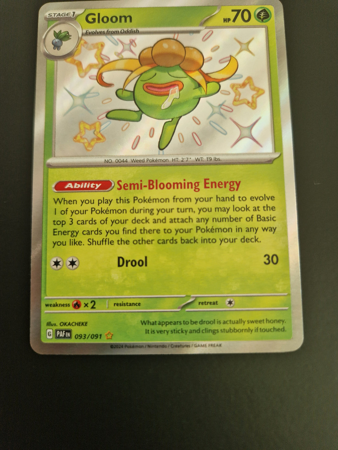 Pokémon SV4.5 Paldean Fates Gloom 93/91 Shiny Rare (EN)