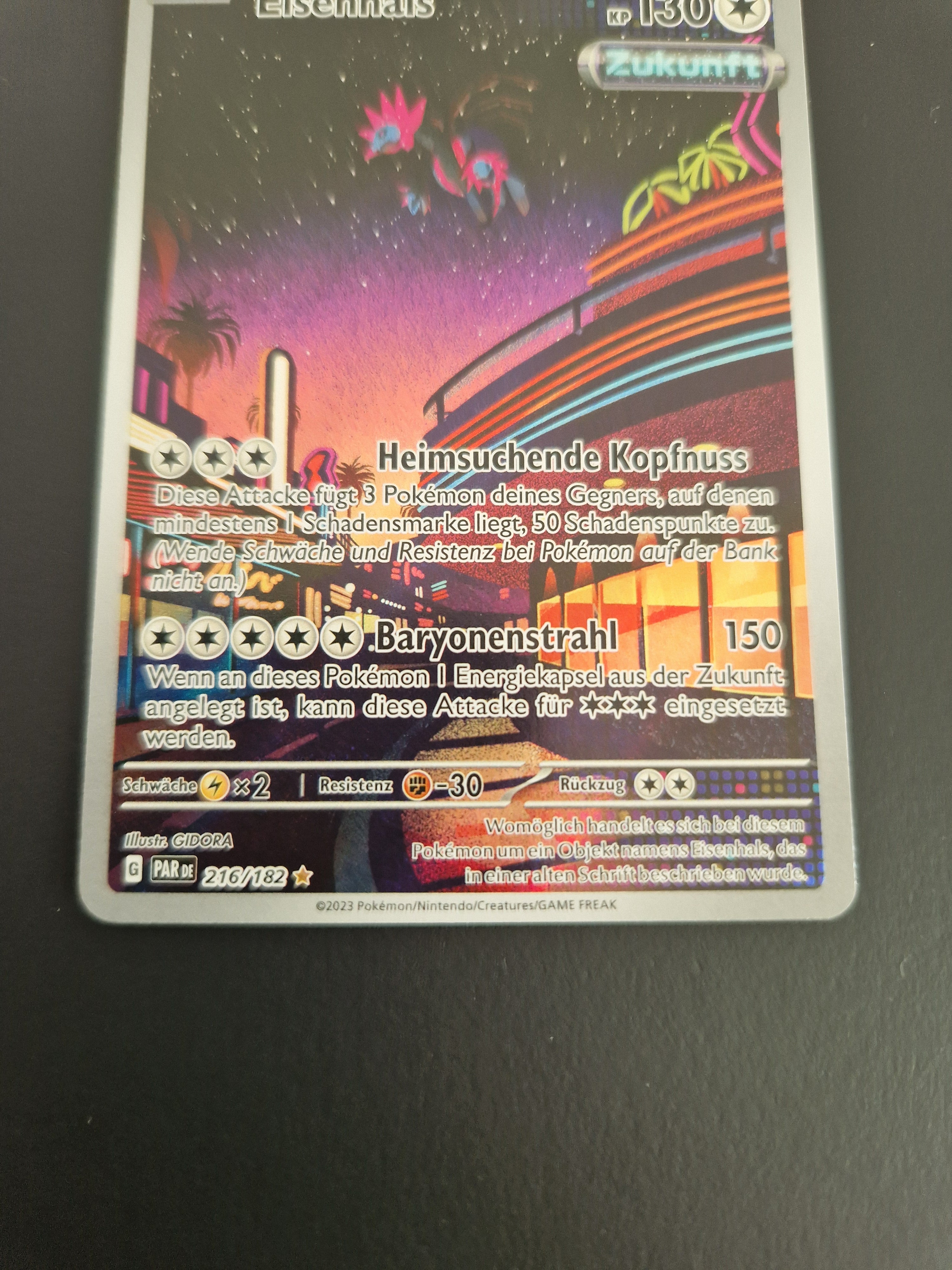 Pokémon SV4.0 Paradoxrift Eisenhals 216/182 Illustration Rare (DE)