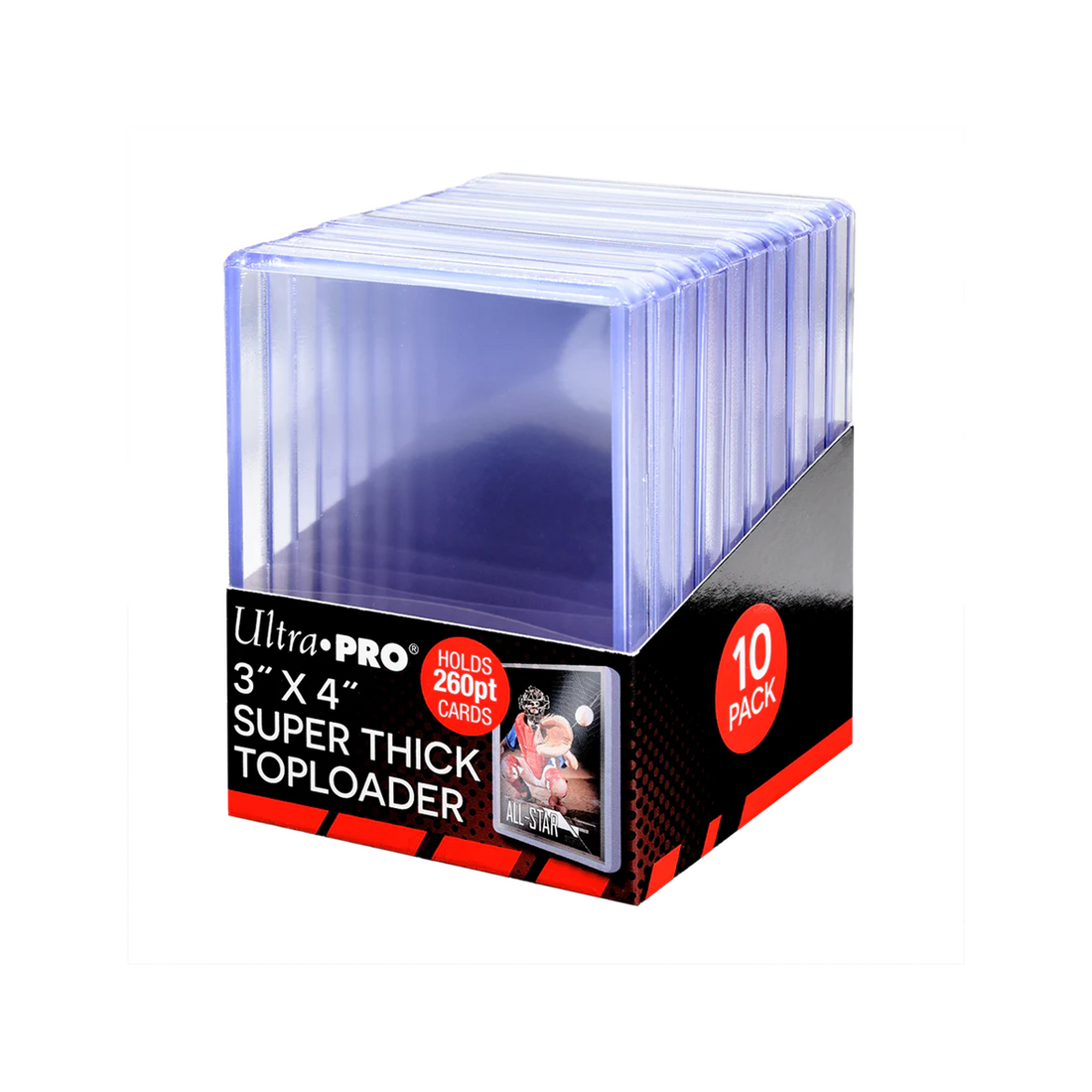 Ultra Pro Toploader Thick Cards (260pt, 10 Stk) - 3&quot;x4&quot;