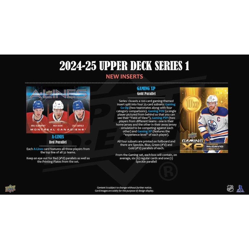 Upper Deck NHL Upper Deck Series 1 Hobby Box 2024/2025
