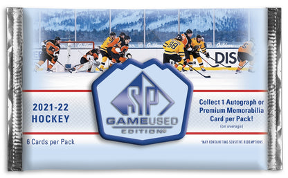 Upper Deck SP Game Used NHL Hockey Hobby Box 2021/2022 Pack