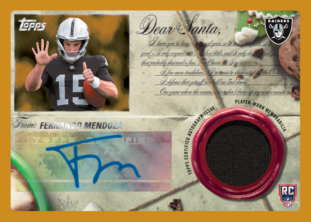 Topps Holiday NFL Mega Box 2026