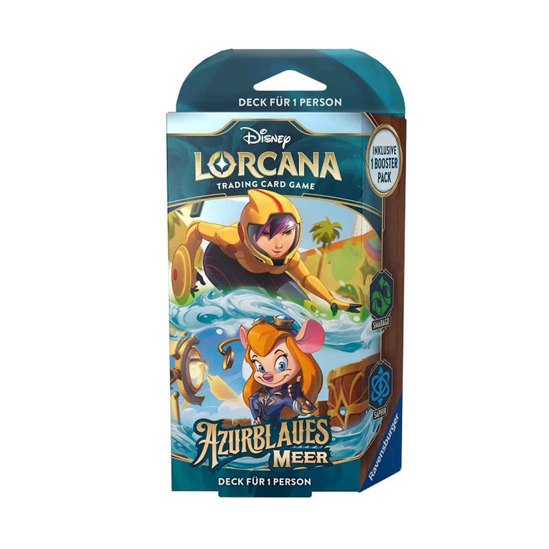 Disney Lorcana: Azurblaues Meer - Starter Deck Smaragd & Saphir (Deutsch)