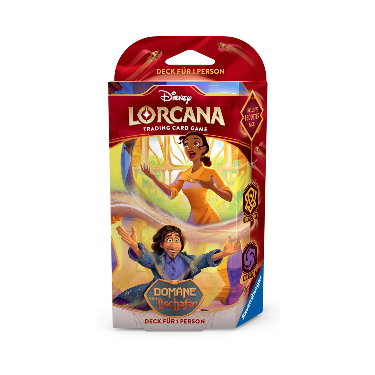 Disney Lorcana: Domäne von Dschafar - Starter Deck Bernstein & Amethyst (Deutsch)