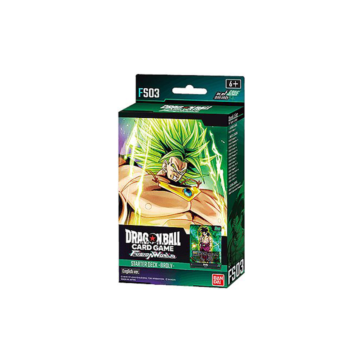 Dragon Ball Super Card Game - (EN) Fusion World Broly Starter Deck FS03 |  deichcards.de