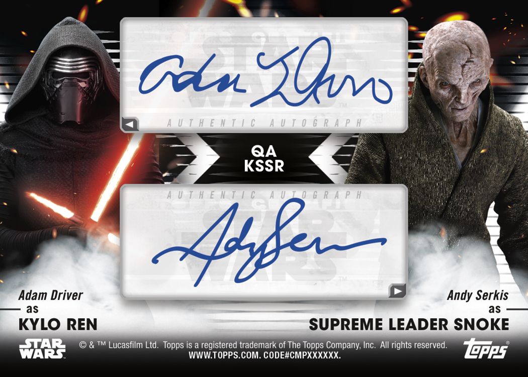 Topps Star Wars Signature Series Hobby Box 2023 Kylo Ren Snoke