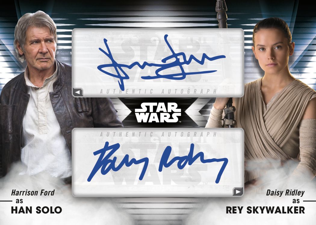 Topps Star Wars Signature Series Hobby Box 2023 Dual Autograph Han Solo Rey