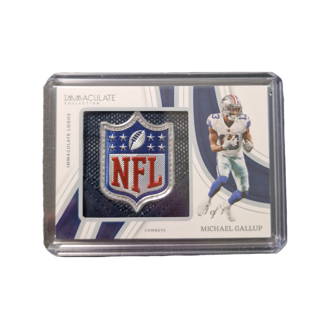 Michael Gallup Panini Immaculate Logos NFL One-of-One