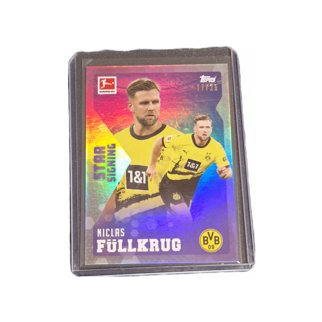 Niclas Füllkrug Topps Bundesliga Summer Signings 23/24 Base Purple Parallel 17/25