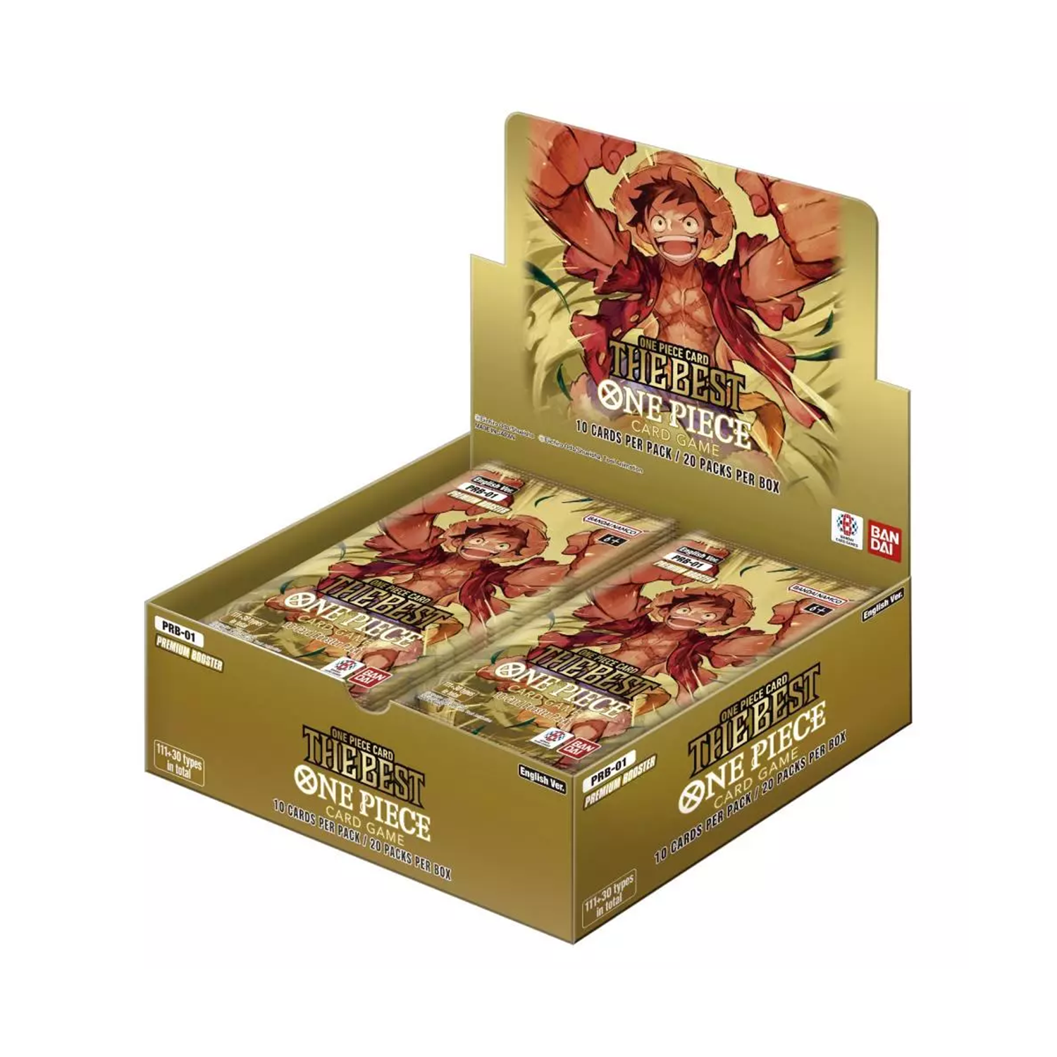 One Piece Card Game PRB01 - (EN) The Best Premium Booster Box - Booster Display