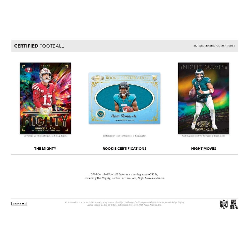 Panini Certified Football NFL Hobby Box 2024