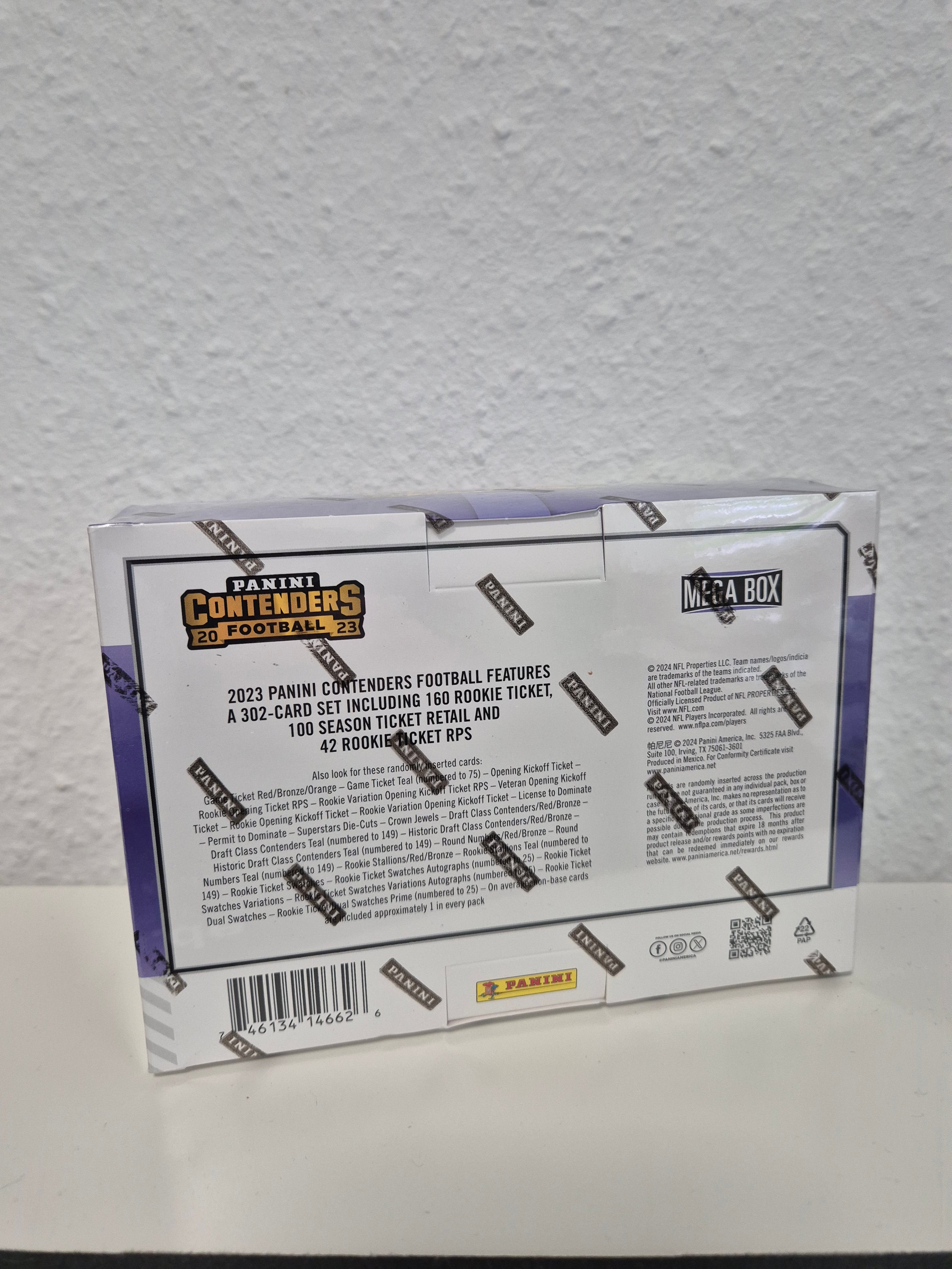 Panini Contenders Football NFL Hobby Mega Box 2023
