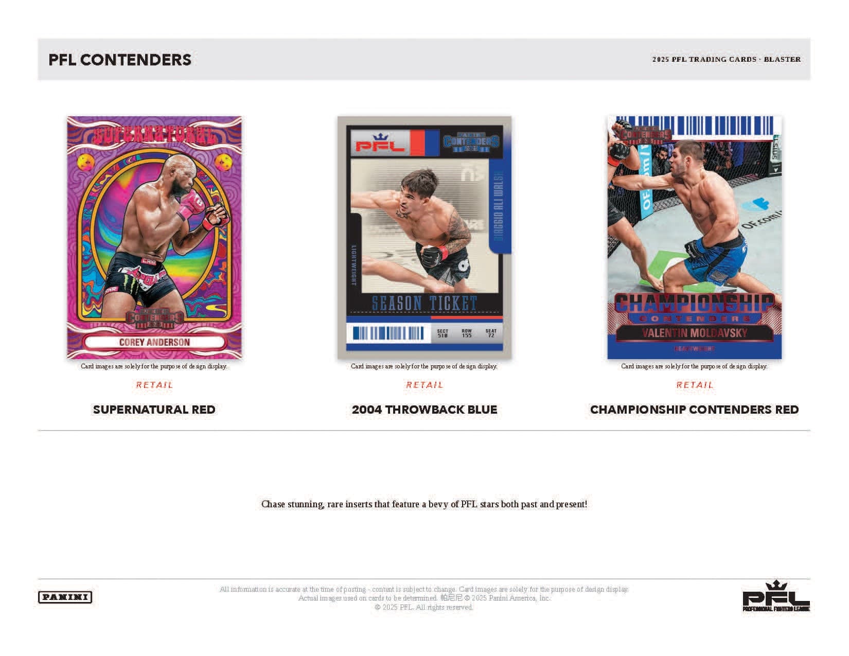 Panini Contenders PFL Blaster Box 2025