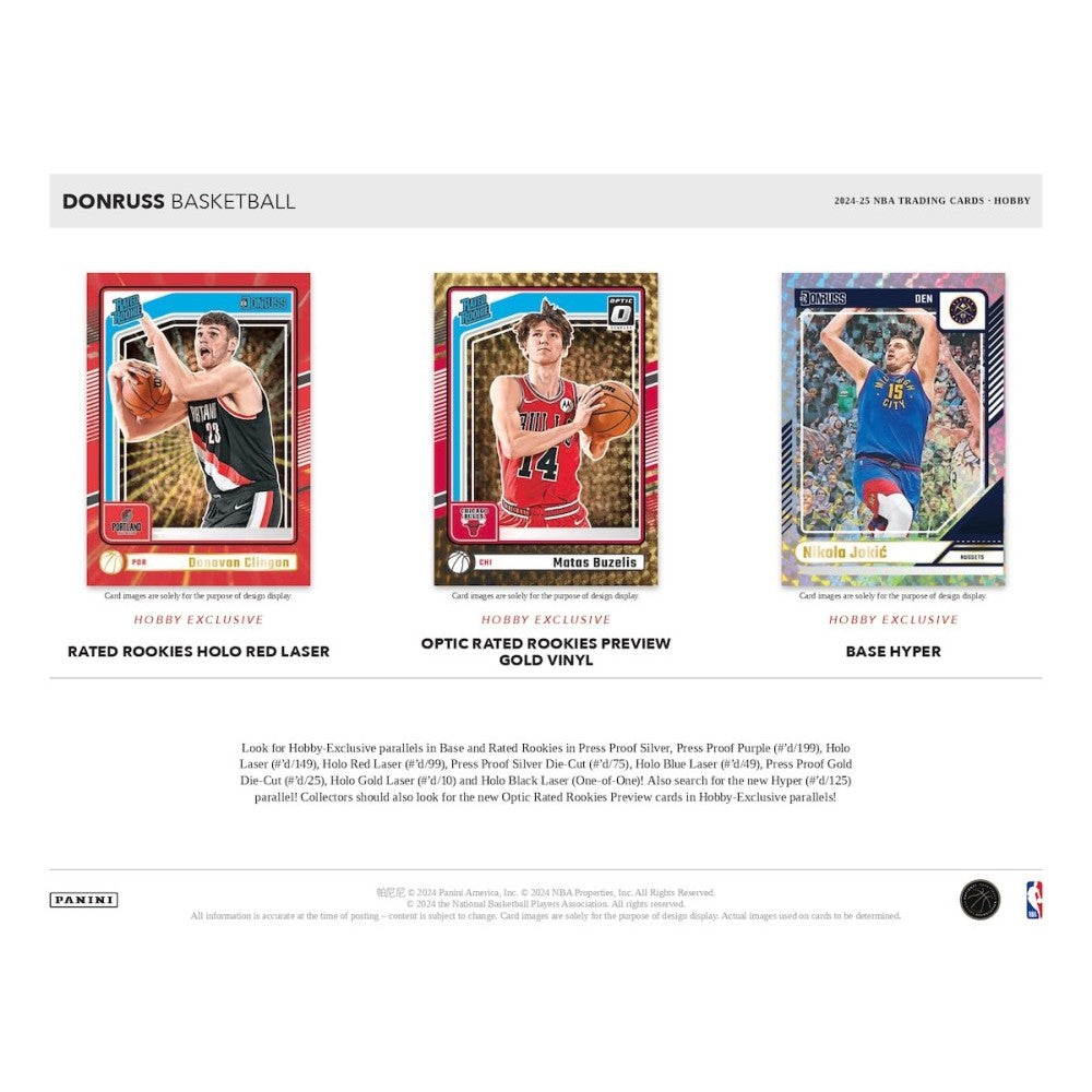 Panini Donruss Basketball NBA Hobby Box 2024/2025