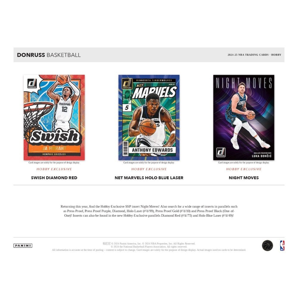 Panini Donruss Basketball NBA Hobby Box 2024/2025