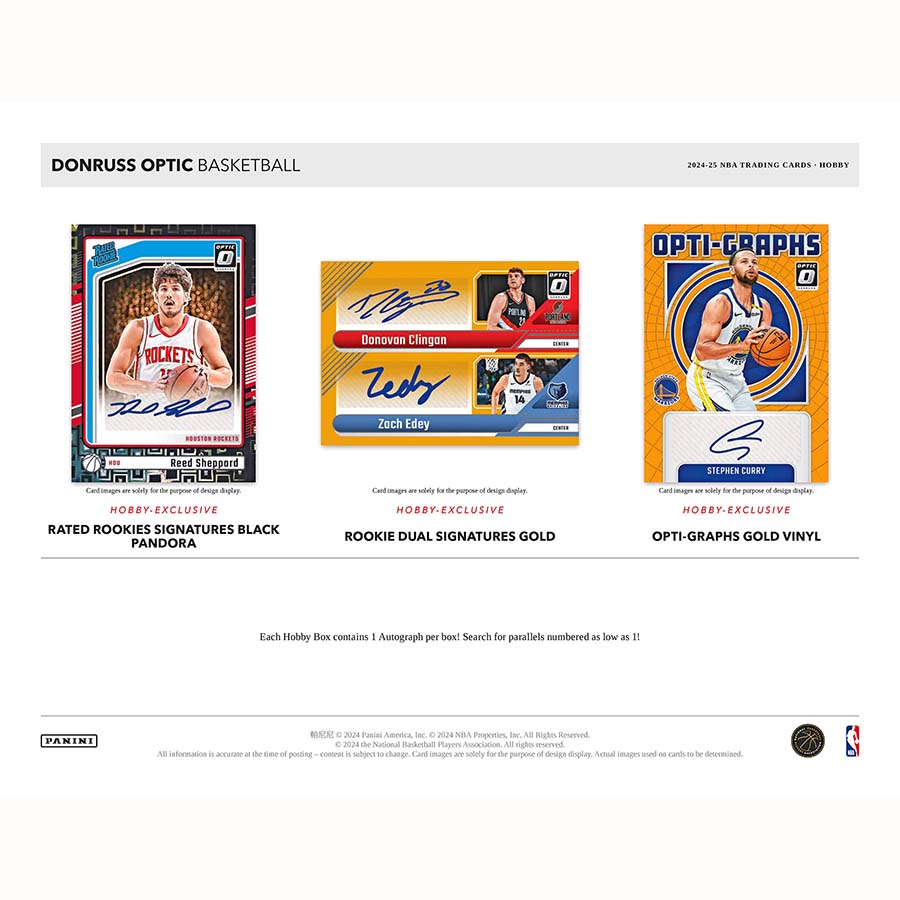 Panini Donruss Optic Basketball NBA Hobby Box 2024/2025