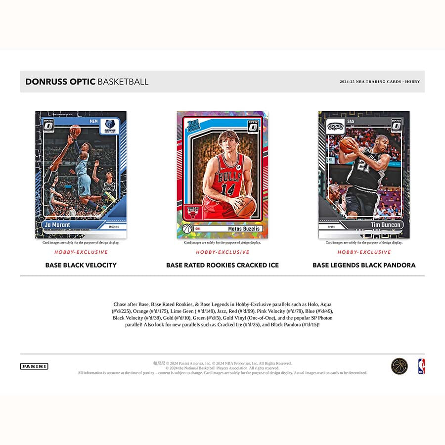 Panini Donruss Optic Basketball NBA Hobby Box 2024/2025