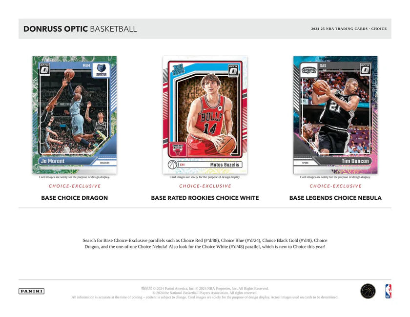 Panini Donruss Optic Choice Basketball Hobby Box 2024/2025