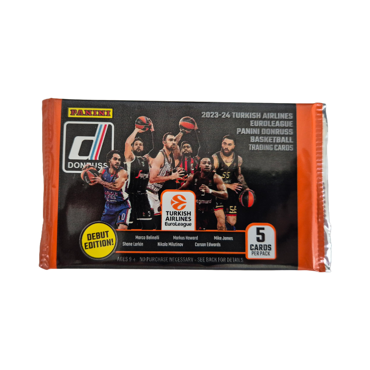 Panini Donruss EuroLeague Basketball Gravity Feed Booster Pack 2023/2024