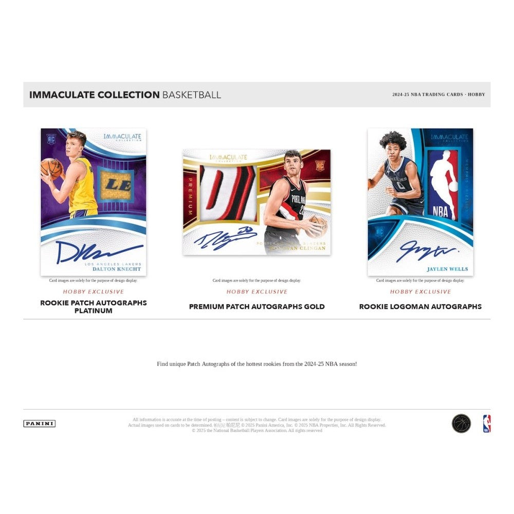 Panini Immaculate Basketball NBA Hobby Box 2024/2025