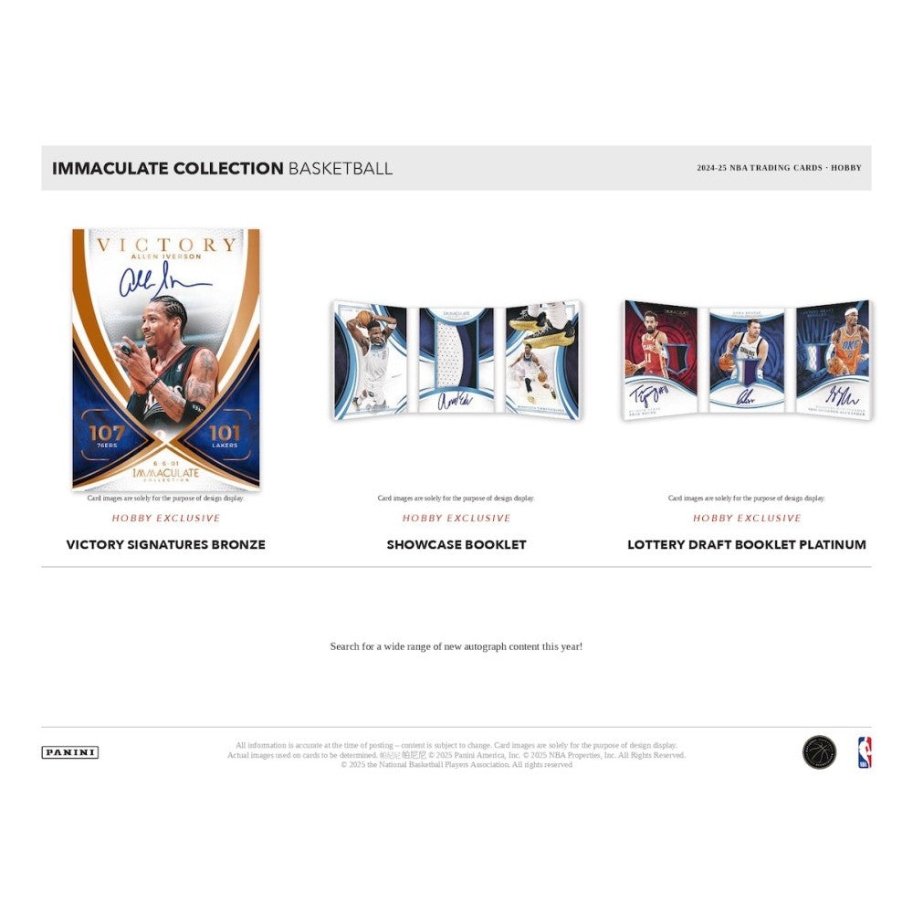 Panini Immaculate Basketball NBA Hobby Box 2024/2025