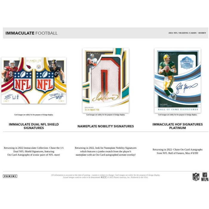 Panini Immaculate Football NFL Hobby Box 2022