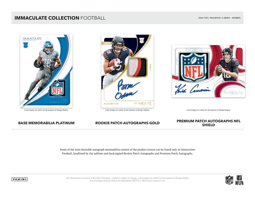 Panini Immaculate Football NFL Hobby Box 2024