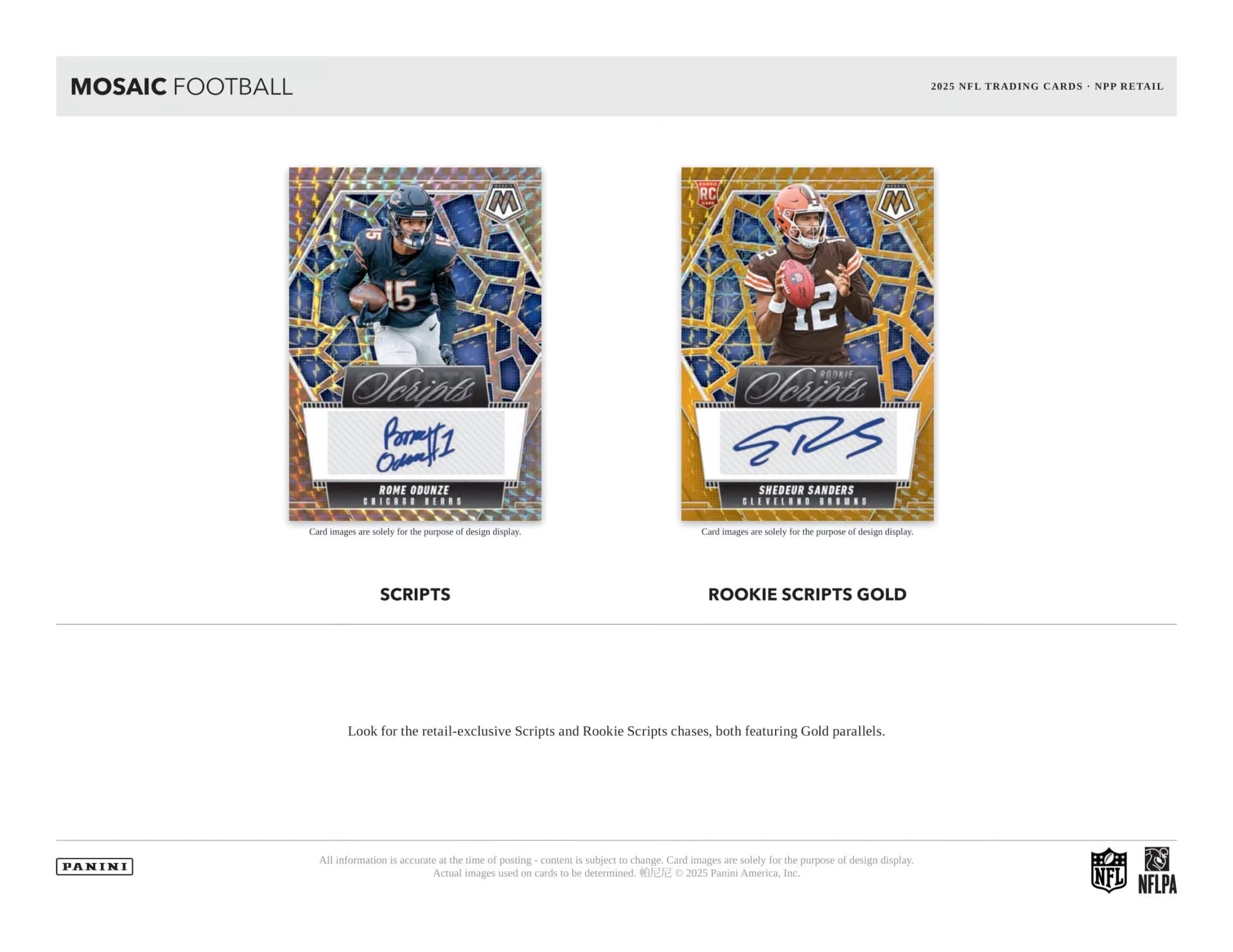 Panini Mosaic Football Blaster Box 2025