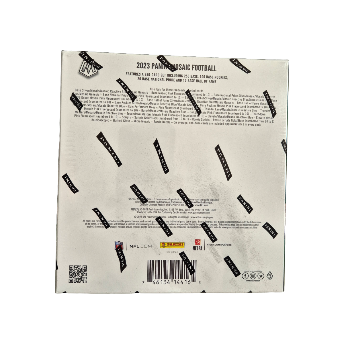 Panini Mosaic NFL Football Mega Box 2023 Back