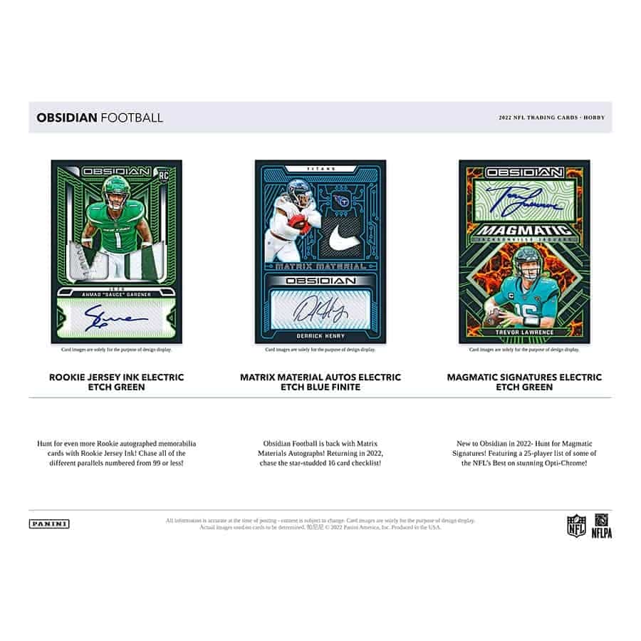 Panini Obsidian Football NFL Hobby Box 2022