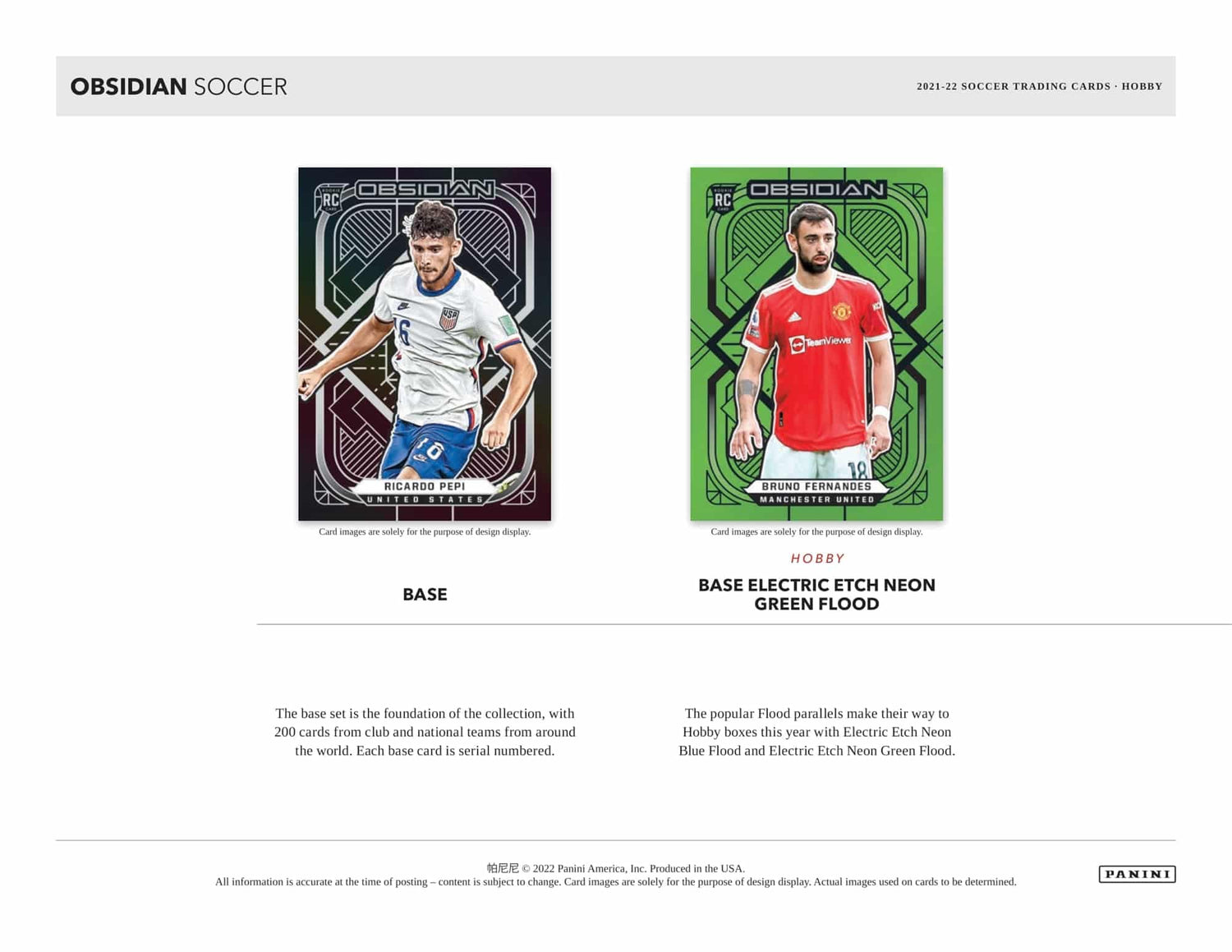 Panini Obsidian Soccer Hobby Box 2021/2022