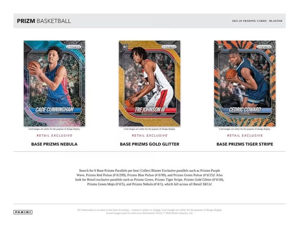 Panini Prizm Basketball Mega Box 2025/2026