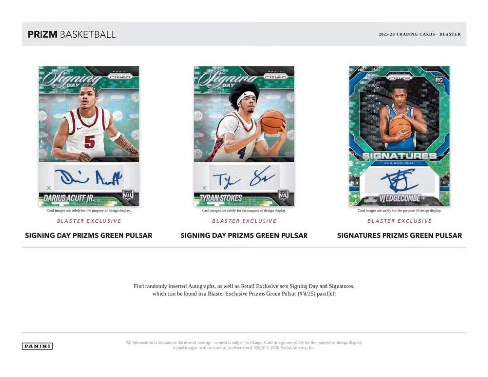 Panini Prizm Basketball Blaster Box 2025/2026