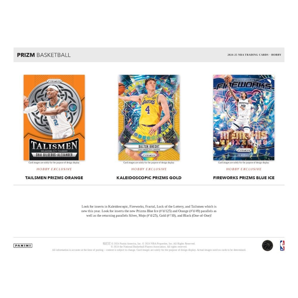 Panini Prizm Basketball Hobby Box 2024/2025