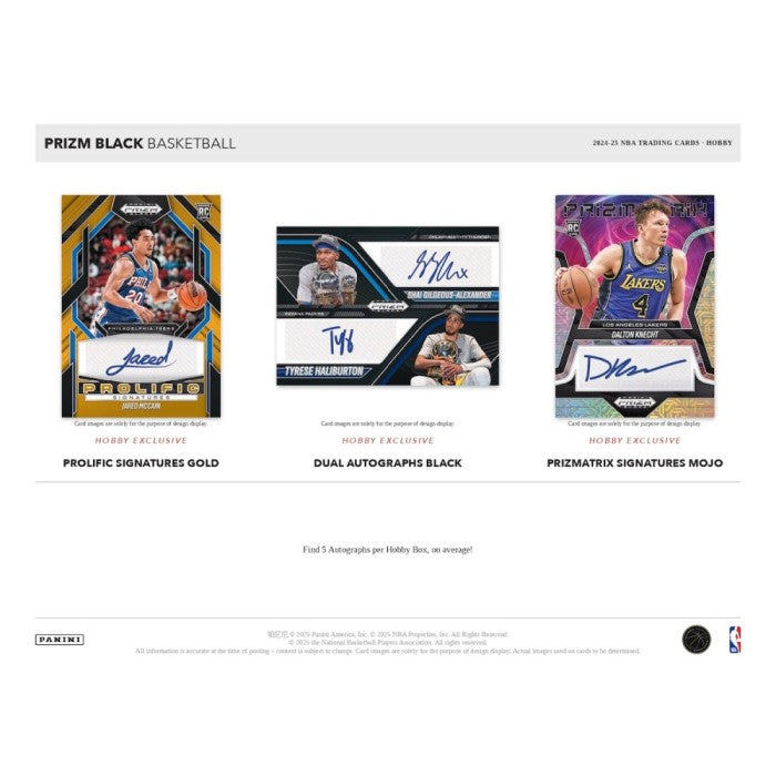Panini Prizm Black Basketball Hobby Box 2024/2025