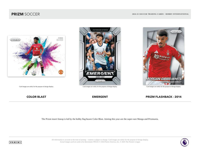 Panini Prizm Premier League Soccer Hobby International Box 2024/2025