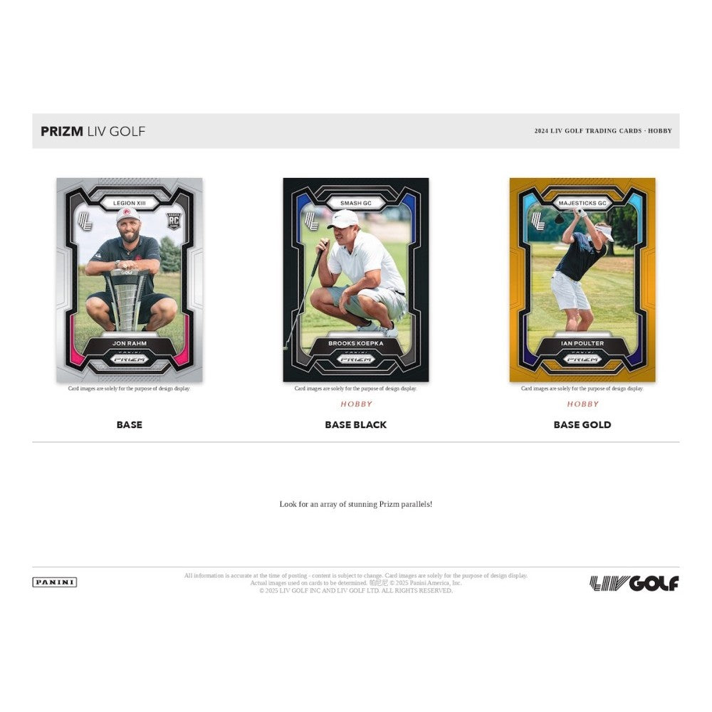 Panini Prizm LIV Golf Hobby Box 2024