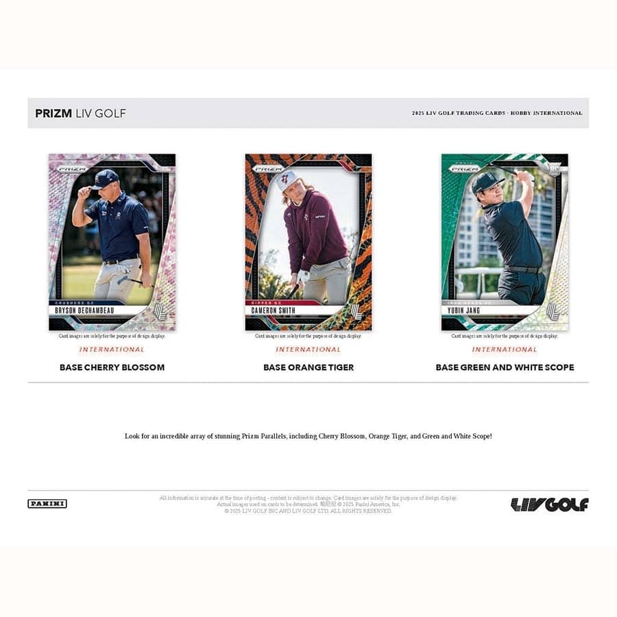 Panini Prizm LIV Golf Hobby Box 2025