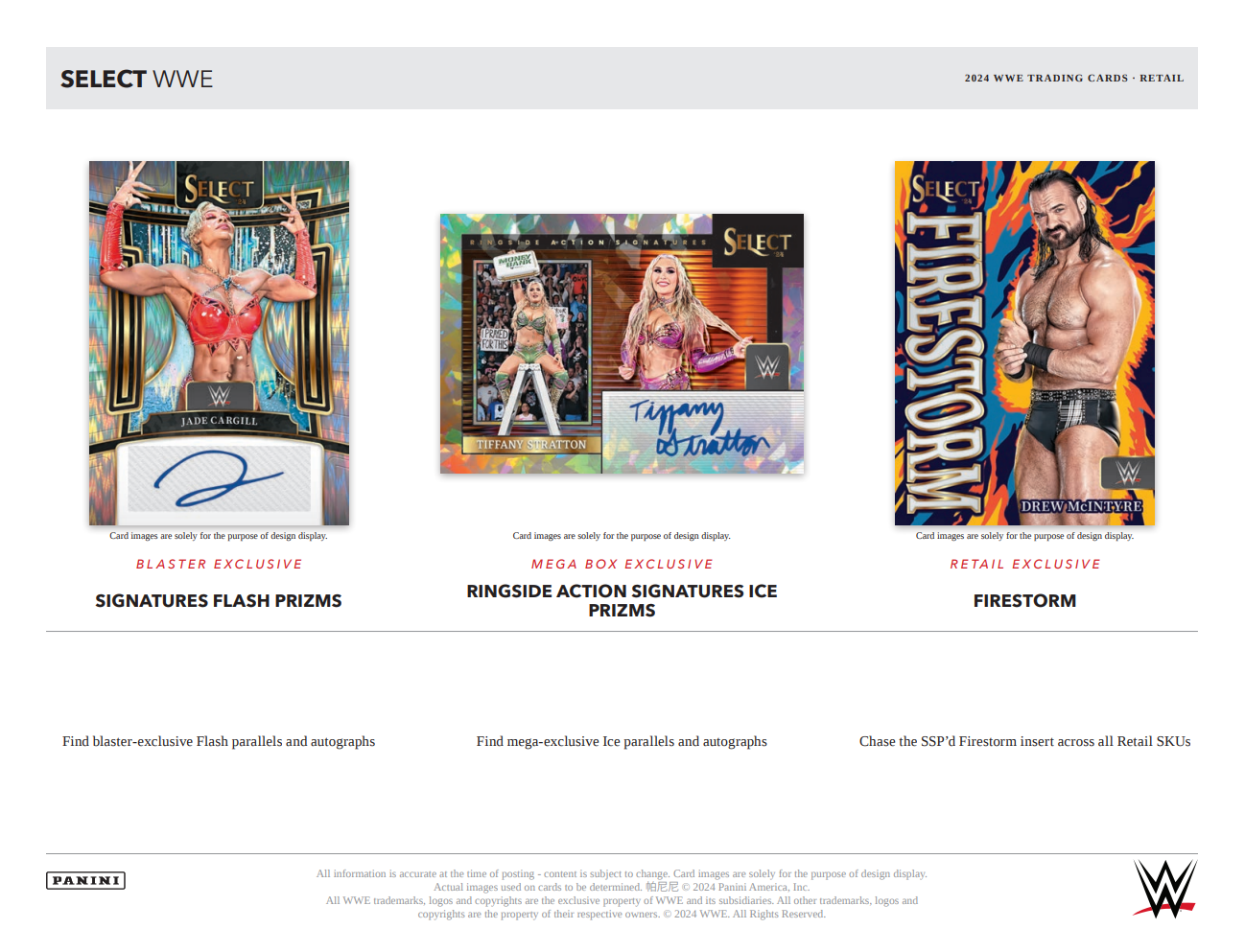 Panini Select WWE Wrestling Blaster Box 2024 (Orange Flash Prizms)