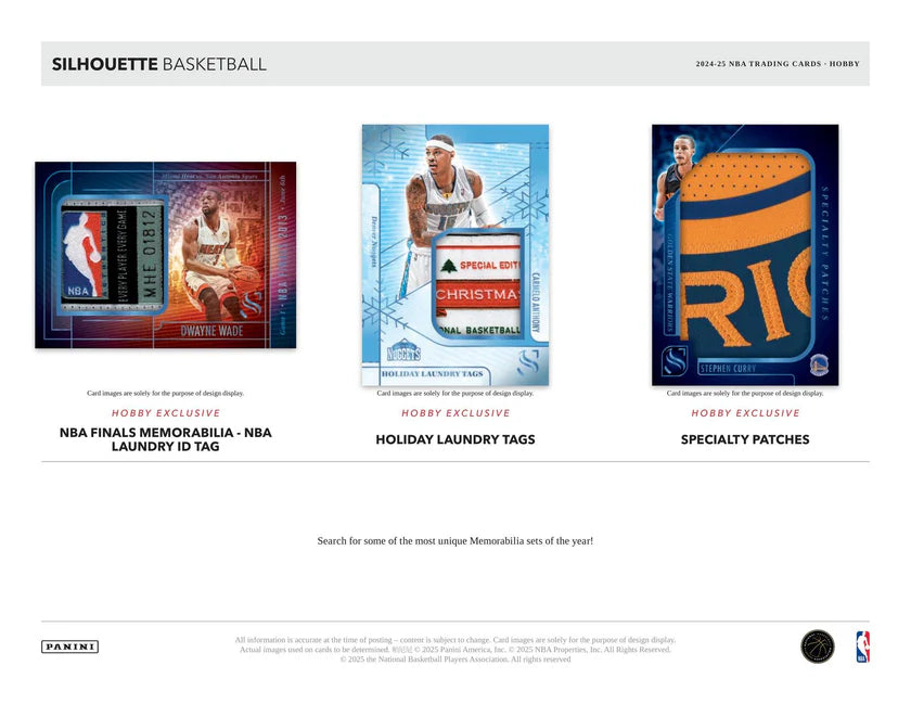 Panini Silhouette Basketball NBA Hobby Box 2024/2025