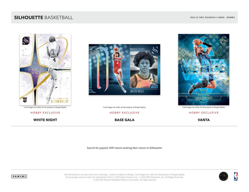 Panini Silhouette Basketball NBA Hobby Box 2024/2025