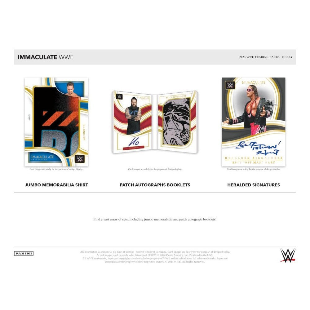 Panini Immaculate WWE Hobby Box 2023