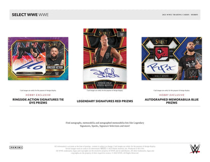 Panini Select WWE Wrestling Hobby Box 2023 Autographed WWE Trading Cards